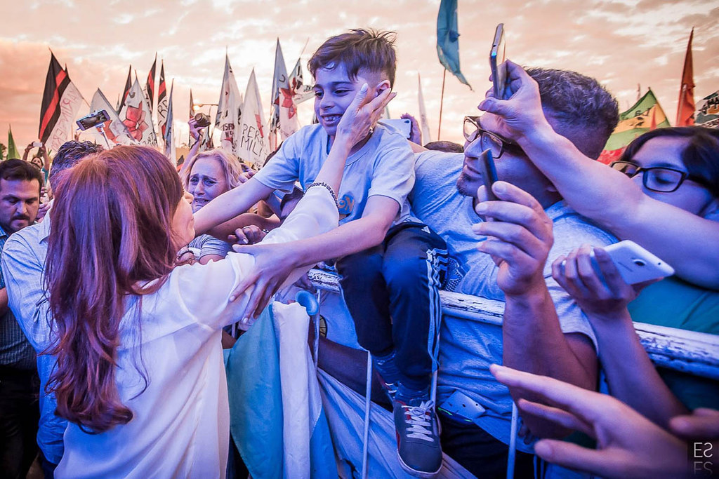 Estanislao Santos fotógrafo | Registro fotográfico: Cristina de Kirchner en el escenario en Argentina